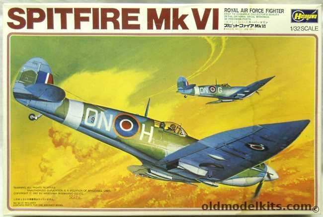 Hasegawa 1/32 Supermarine Spitfire Mk. VI RAF, S19 plastic model kit